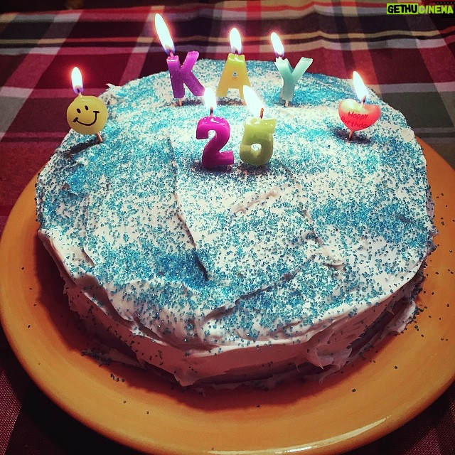 Kay Panabaker - 1.4K Likes - A birthday is never complete without a blue cake - even at 25.