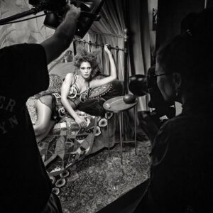 Kaya Wilkins Instagram - Many 1000 thanks to @pirelli @emmasummerton for including me in the Pirelli Calendar 🚰💌🗓❤️‍🔥
Calendar Girl foreshadowing who knew! Special thanks to Merlina the raven (not pictured) her favorite food is cream cheese I am obsessed w u