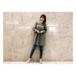 Kayako Abe Instagram – デニム☺️
今日暑いね！☀️☀️☀️

（衣装は提供して頂いたものです）