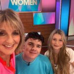 Kaye Adams Instagram - Loved having @harryclarky @mollie_pearcee on talking all things @thetraitorsukbbc yesterday on @loosewomen For all of you asking, blouse is @boden_clothing and trousers are from @me_andem and styled by the fabulous @mothershoppers #whatiwore #whatiworetowork #thetraitors