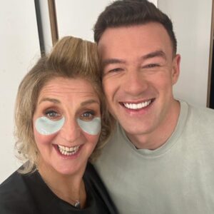 Kaye Adams Instagram - What a time to run into your former dance partner @kaiwidd!! 😂 

Can't wait to find out who Kai will be dancing with this year on @bbcstrictly ! Who do you think it's going to be?