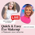 Kaye Adams Instagram - @donnamaylondon and @kayeadamsofficial are back for one night only doing a live eye makeup tutorial using the Donna May London makeup brushes and LED mirror! Bring yours along and follow along! Let us know if you’ll be joining us live at 6 in the comments or catching up after!