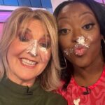 Kaye Adams Instagram - Points to anyone who knows how @1judilove and I ended up in this mess on @loosewomen..
