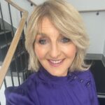 Kaye Adams Instagram - Loving this blouse from @monsoon … and the lighting on these stairs at @loosewomen!