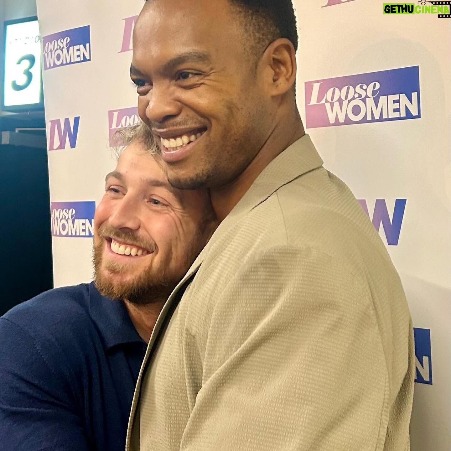 Kaye Adams Instagram - Loved the show today with our Loose Men @johannesradebe and @samthompsonuk! Let's do it again soon!