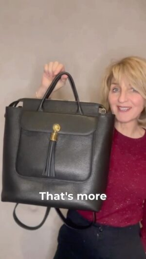 Kaye Adams Instagram - AD | Loving my new Poppy 4-in-1 bag from @sarahharanuk, and it’s not just because it’s from a Scottish company! 

This bag is a real piece of luxury (perfect for popping on the Christmas list), that more than matches up with practicality. Whether I’m off to a meeting or enjoying a night out, the Poppy bag adapts effortlessly, transforming from a sleek tote to a convenient backpack in no time.

But its thoughtful design and organisation really sets the Poppy bag apart. With a luxe suede interior, multiple pockets, and even a water bottle holder, all my essentials are kept organised and secure. 

It really is more than just a bag. It’s a family of bags and a stylish, versatile companion perfect for all of us busy women looking to invest in a bag we know will be with us for years.

#sarahharan #bagsofjoy #onebagsendlesslooks @sarahharanuk