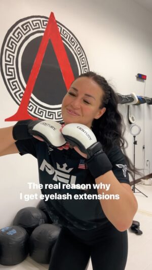 Kaytlin Neil Instagram - Some call it cheating, I call it strategy. 

#mmafighter #pfl #pflmma #fighter #eyelashextensions