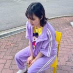 Kazusa Okuyama Instagram - この座り方が1番楽なのよ、 . 👚: @nerdy_officialjapan