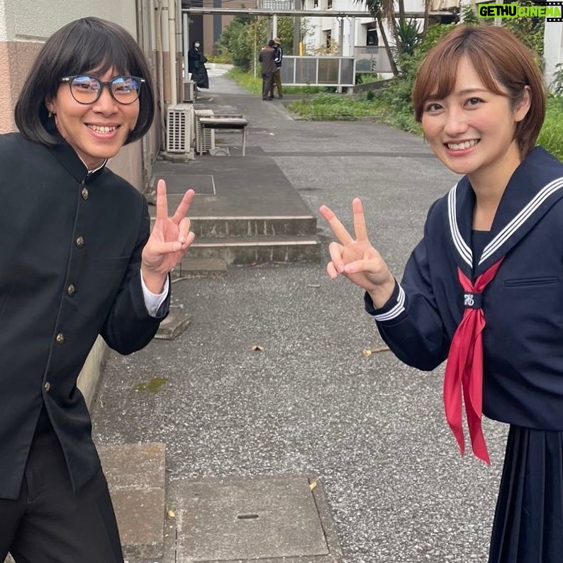 Kazusa Okuyama Instagram - 日本統一外伝 山崎一門7 〜小さな恋のヤマザキ〜 DVD本日発売です!ぜひ。 オフショット🎀 とても優しい皆さん✨笑 ありがとうございました! #目の前にお兄さん達全員集合した時怖くて足震えた