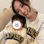Kazusa Okuyama Instagram - もう金曜日！今週もお疲れ様でした！ mam1994 baby2023 #gap1969 #髪ボサ事件