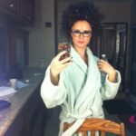 Keegan Connor Tracy Instagram - Blue, when she gets home from work. #flashback #onceuponatime #bluefairy #waybackwednesday