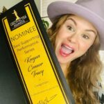 Keegan Connor Tracy Instagram - Look what came today! Always nice to be recognized, especially for a role that was so much fun to play! Thanks @ubcp_actra and to all my peers for this nomination. Looking forward to the party! #actress #nominee #ubcpawards @creepshowtv