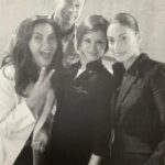 Keegan Connor Tracy Instagram - Found this in a pile of pics - wish I could find the original! From waaaay back on #Eureka with @ericacerra, @cferg101 and @sallirichwhit [whose directing career I SO envy]. Fun fact: I was about 5 months pregnant on this one and was probably found sleeping in a corner at least once.