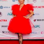 Keegan Connor Tracy Instagram - A few pics from the Leo Awards red carpet…which I took very seriously as you can see. Also a bonus shot with my marvelous agent @debdillistone who has been by my side for many a year❤️Thanks again to @katehewko for this stellar dress, it was a delight to wear! @leoawardsbc #leoawards #nominee @redtalentmgmt #reddress #katehewko #glam #redcarpet #yvrshoots 📸 : Phillip Chin (1,3) Norm Lee (2,4)