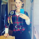 Keegan Connor Tracy Instagram - From my first day on @magicianssyfy. Magali was a genius 🖤 and I wish so badly I had nabbed that belt 😞 Sending love and spells to all my Magicians peeps. Miss you all! #themagicians #professorlipson #throwbackthursday