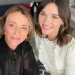 Keeley Hawes Instagram - Always the best day with the amazing @synnkarlsen 🖤 #midwichcuckoos #comingsoon #pressday @skytv Thank you @dobbscld @justinejenkins @davidebarbieri_ @annahcstyle 🖤
