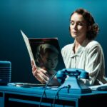 Keeley Hawes Instagram – The Human Body 💙
 @donmarwarehouse