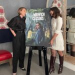 Keeley Hawes Instagram - Always the best day with the amazing @synnkarlsen 🖤 #midwichcuckoos #comingsoon #pressday @skytv Thank you @dobbscld @justinejenkins @davidebarbieri_ @annahcstyle 🖤