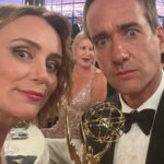 Keeley Hawes Instagram – Thank you @annahcstyle 
@sheridanwardofficial & @rebeccarichardsmakeup ✨

I have passed all the good wishes on to Matthew! xx 

And of course to @jennypackham for the dress of dreams! 
@jimmychoo @helzbergdiamonds 💗