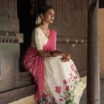 Keerthana Sreekumar Instagram - 🌸🌸🌸 Photography @bijuwhiteramp_photography Wearing @pearls_fashion_boutique Hair & Makeup @zintos_makeup_official