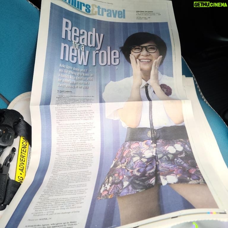 Keiko Agena - 4.6K Likes - I’m in my hometown paper. 💕
Sjarif Goldstein interviewed my for @staradvertiser 📸 @quincetessence