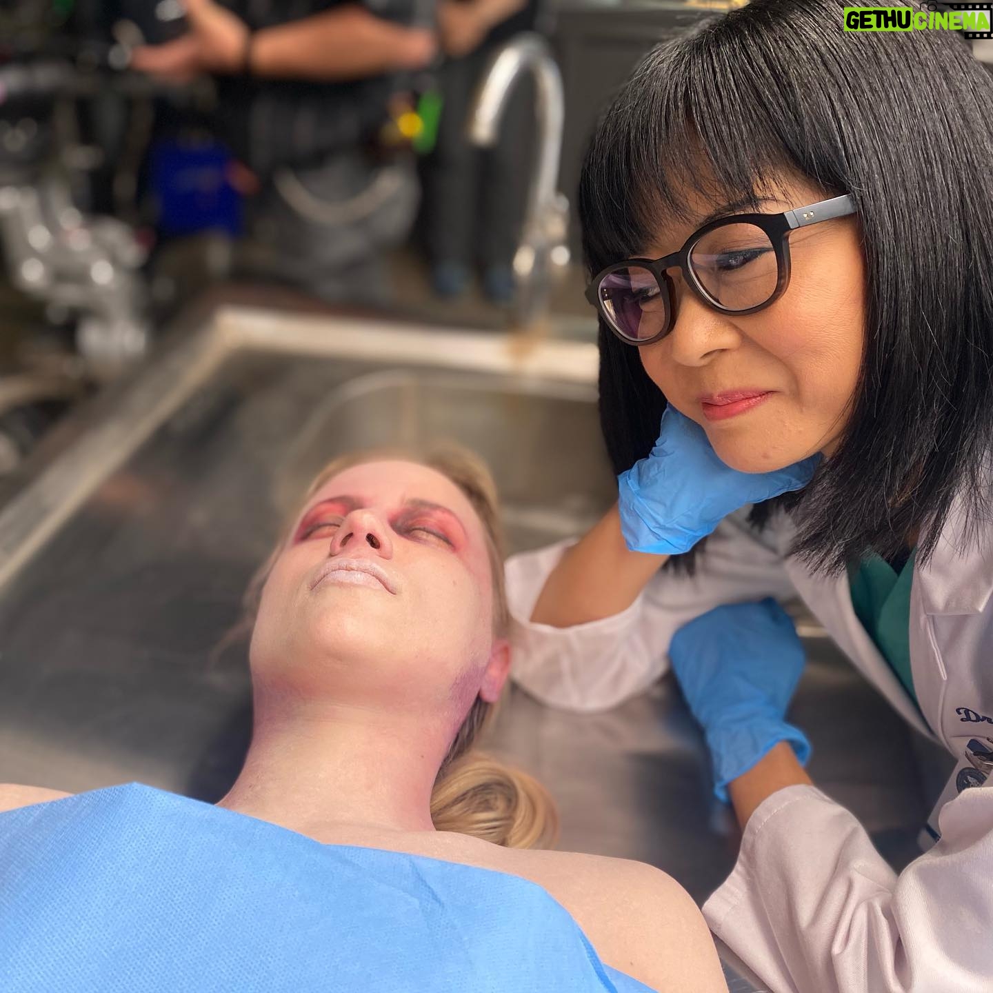 Keiko Agena - 11.2K Likes - 2nd to the last day on set! Got to have a little one-on-one scene with the brilliant @auroraperrineau 💕 Edrisa loves her job. (Me too)