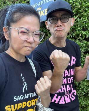 Keiko Agena Instagram - Fighting until the end! One day longer, one day stronger. #UnionStrong @sagaftra