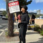 Keiko Agena Instagram – Out at the picket line today at Universal Studio. Wish we could credit the writer that wrote that sign! So many great signs out at the picket line today. @shinkawasaki and I support the writers. 
Fair Wage. Union Strong.
#WGAstrong, #sagaftramember and #1u