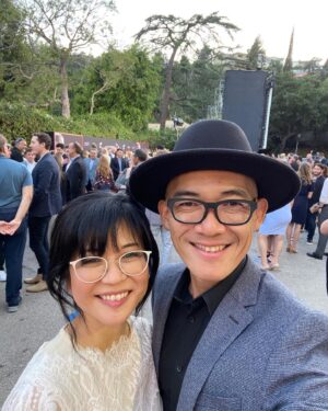 Keiko Agena Instagram - Hitting the red carpet for the #BetterCallSaul Premiere! Everything is better with my BFF @shinkawasaki Can’t wait till see the show. Season 6! 

MakeUp: @nhinako_makeup 
Hair: @jayceemnirajd 

#BCS #BetterCallSaulPremiere #RedCarpet #FunTimes #Yeah #Howzit