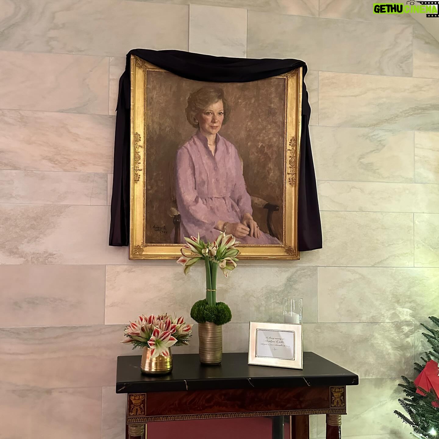 Keisha Lance Bottoms Instagram - While at the White House yesterday, I saw a very moving tribute in the East Wing to First Lady Rosalynn Carter. She and President Jimmy Carter have left a blueprint of lives well lived, full of faith, service, and love.
