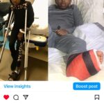 Keisha Lance Bottoms Instagram - When you have four kids, it all runs together. 🤦🏾‍♀️ Lincoln earlier this week: I think I’ve broken my toe again. Me: Again? You have never had a broken toe. Lincoln: I did! You don’t remember?? Me: Nope. I think you’re being dramatic. Lincoln sends IG post from January 2020. Do you remember now?? Me: Oh yeah…You did have a broken toe! Derek: I’m taking Lincoln to Urgent Care now. Let’s hope her toe is not broken again and if it is, please let me remember. 🙏🏾😨