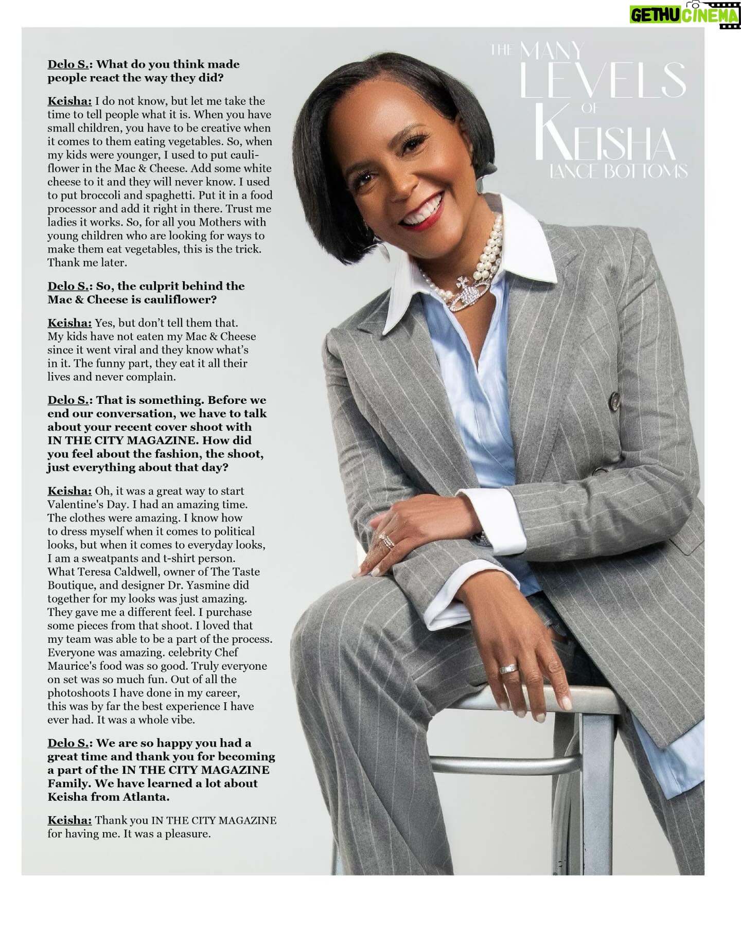 Keisha Lance Bottoms Instagram - Thank you #InTheCity Magazine and to the extraordinary team that helped create a wonderful experience and photo shoot. Playing dress up has never been this much fun 🥰.