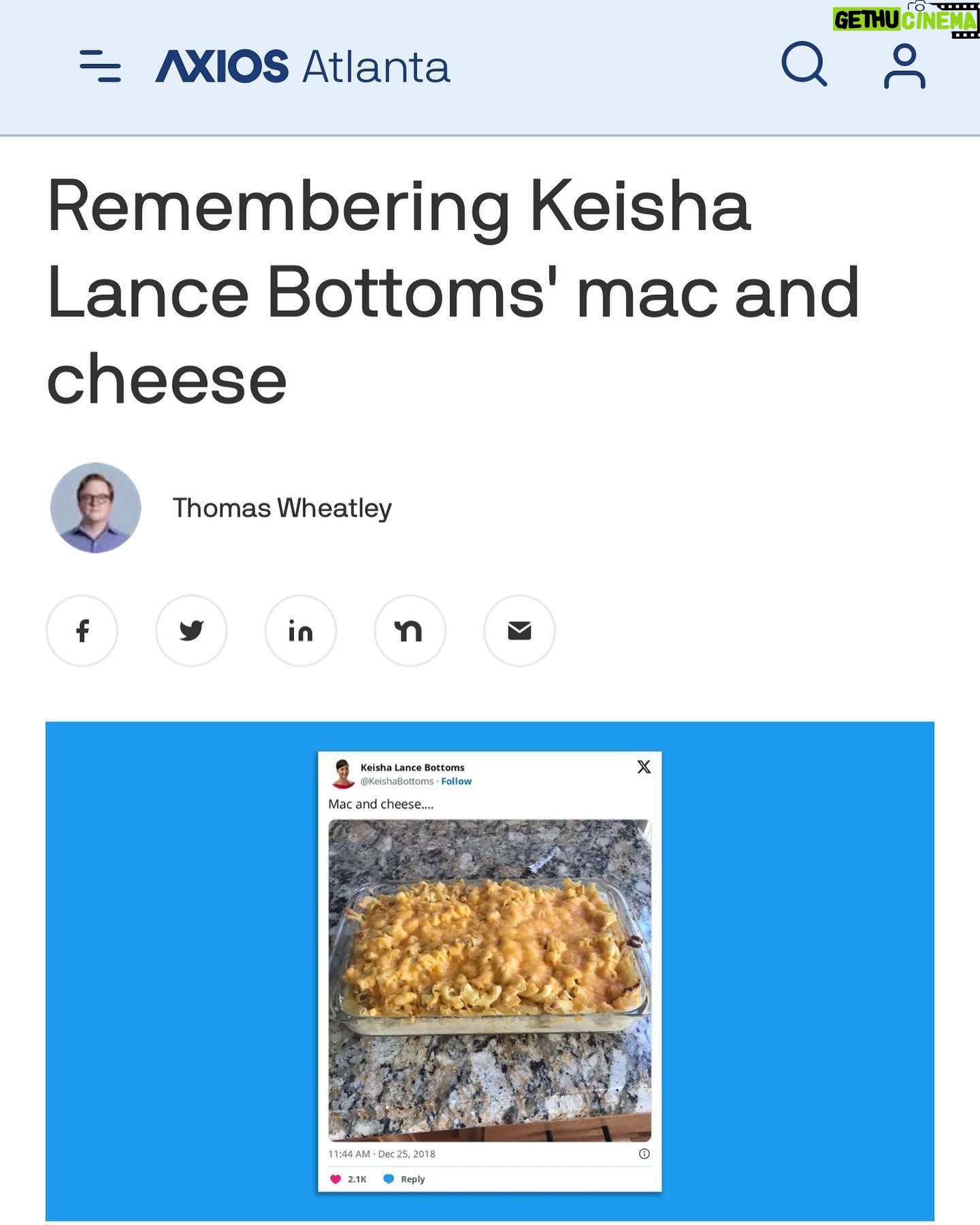 Keisha Lance Bottoms Instagram - Someone will probably put on my tombstone, βShe tried.β πππ#macncheesegate #macncheesemurder