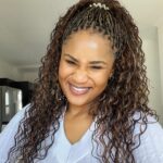 Keke Mphuthi Instagram - There’s a lot you can convince me of in life…. But NEVER that @lillyshair_ doesn’t LOVE ME. This girl got my back n my front for 10 years and counting 🤞🏽 Hair game always on steriods. #braids #boho #curls #salon #hairdresser #hairstyle #anniversary #friends #blackgirlmagic