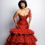 Keke Mphuthi Instagram - Be unapologetic about your own #red #fashion #cocktail #dress #power #ownyouthrone #shoot #fashion #beyourownboss #faith #loveyourself 👗: @manyakum 💇🏽‍♀️💄: @bobcuts_sa 🎥: @72_photography