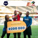Keke Mphuthi Instagram - Looking at this first image …DO YOU THINK I SAVED THE GOAL?🥅 … now scroll to the third slide 🛝 😅. This is why Didintle will forever be right for the job at Shoshaguve Giants on @championsmzansi . She’s a force to be reckoned with 🤭. Had a great time in MBOMBELA THIS PAST WEEKEND WITH @dstvpremiership & @babizebonke_za at the TS GALAXY VS ORLANDO PIRATES GAME FIXTURE . 👏🏽👏🏽👏🏽👏🏽a big congratulations to TS GALAXY ON THE WIN AND OUR AMAZING #amafandayz CONTESTANT THAT WON R200 000 scoring against my buddy @therealnkanyiso 😊. (FYI I’m gonna get the peoples money back from menga as per request 🤣🤣🤣) #amafandayz #babizebonke #dstvprem #supersport #tsgalaxy #pirates