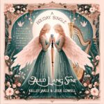 Kelley Jakle Instagram - When I saw this artwork created by @markhapka and @kylekesterson, I was beside myself. They incorporated so many little personal details, and it moved me that @lexie_harp_ and my version of “Auld Lang Syne” could inspire something so beautiful. If you’re clinking glasses tonight and feel like playing our very appropriate song, we’d be honored to be a little part of your evening! 🥂