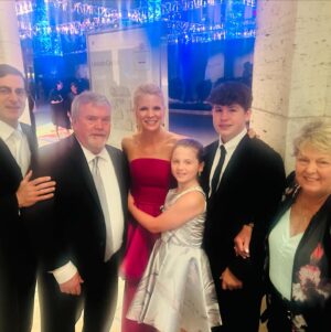Kelli O'Hara Instagram - @thetonyawards 2024 🩷. I love this beautiful community.  What a season!! So grateful to be a part of it.  And in the hubbub yesterday, I forgot to say (publicly) a belated #happyfathersday to my magical husband @gregnaughton1 and my loving Dad #PatO’Hara!! 
I want to thank so many folks in the village it takes to make me feel so put together on nights like last night.  @emilysanchezstyle love you! (@csiriano for the honor of wearing this stunning gown and and @leightonjewels for the breathtaking jewels), @lindsayblockstyle for a perfect power ponytail and #tanyaraeorourke who has done my Tony make-up for 7 out my 8 noms. Also to @makeup.byjoh who has been with me all season.  Especially thankful for @ericatuchman who has been a rock for me for almost 20 years, every second.  And lastly, to my parents, who came last night for the 8th time and my children, Owen and Charlotte, who came last night for the first time.  They are my everything.