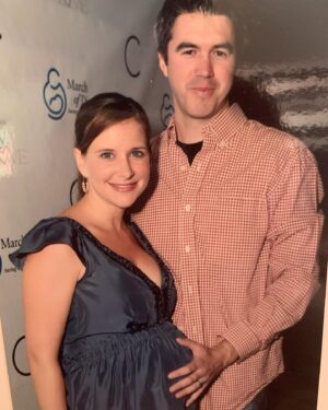 Kellie Martin Instagram - My brilliant, kind, endlessly patient better half has a birthday today. @jkeithchristian you drive me crazy but fill our lives with so much love.  Maggie, Liv, and I are grateful for each day.

Please note: I am not pregnant. This is a very old photo.