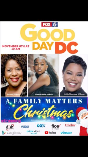 Kellie Shanygne Williams Instagram - Join me and my TV Mom @jomariepayton and my beautiful daughter @iamhannahbjackson Tuesday, November 8th on @fox5dc at 10 as we talk about New Christmas movie I”m excited about executive producing along with a great team of people “A Family Matters Christmas”. As we celebrate a friendly friendly movie streaming this Tuesday on @vudufans @youtube @amazon @fandango am many more VOD. #family #afamilymatterschristmas #happy  #funny #comedy #laughing #chrismas #hoiiday