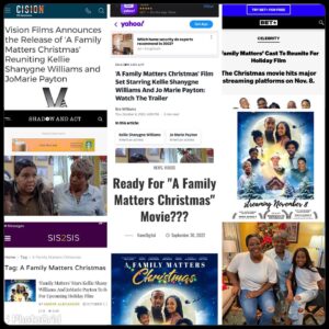Kellie Shanygne Williams Instagram - “A Family Matters Christmas” (fka Merry Little Switchmas) streaming November 8th on @vudu @amazonprime @directv @appletv and more. 

Thank you 🍿🍿🍿
@bet @vanndigital @shadow_act @yahooentertainment @visionfilmdistribution @princesstommi @iamchasex @tamiekachavis @themarkmckinnon @theburtonkids @xavieralvarad0 @melan_perez @ambermillermoore @cheyennecummings_ @stephen_fisher17 @lavernwhitt @dreammerchantmedia_llc 🎄🎥🍿