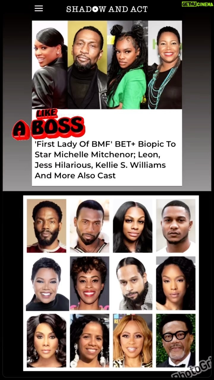 Kellie Shanygne Williams Instagram - #boosingup @ceoazarel @msvfox @lavernwhitt @jesshilarious_official @wwwjustleon has been tapped to topline BET ’s First Lady Of BMF: The Tonesa Welch Story and Leon, Jess Hilarious and Kellie S. Williams have also been cast. The Vivica A. Fox-directed film. The film’s script is written by Gabrielle Collins. Judge Greg Mathis and Tressa Azarel Smallwood are executive producing. Mitchenor will play Welch.