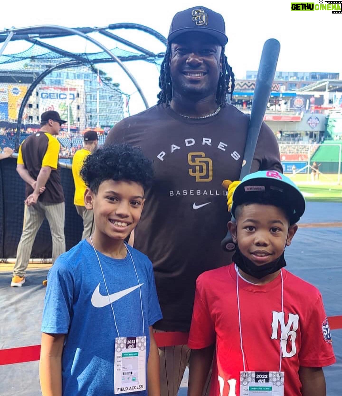 Kellie Shanygne Williams Instagram - Thank you @bell.josh19 @juansoto_25 and @machados13 for taking the time to take a picture with my son. All three players signed his hat and ball! He even made the @padres Instagram page! Thank you San Diego Padres!