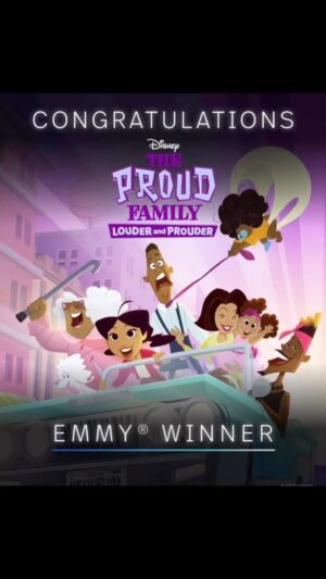 Kellie Shanygne Williams Instagram - Congratulations to the #proudfamily winners #emmys  @disney 🏆🏆🏆@jomariepayton #sugamama ❤️❤️❤️❤️
