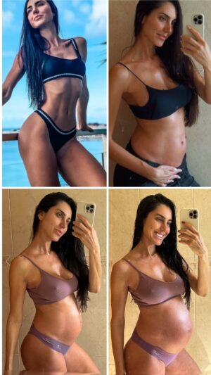 Kelly Baron Instagram - Chegamos aos 9 meses… Você já é tão amado meu pequeno príncipe 🩵

#36semanas