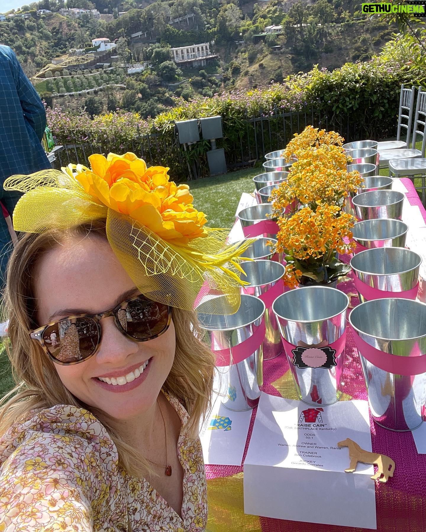 Kelly Stables - 1.9K Likes - Mage!!! Gorgeous day at the @burbankfilmfest #kentuckyderby party!