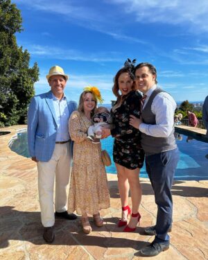 Kelly Stables Instagram - Mage!!! Gorgeous day at the @burbankfilmfest #kentuckyderby party!