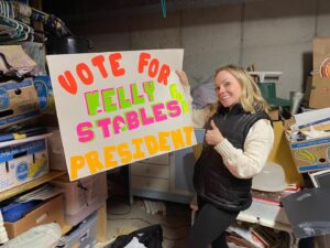 Kelly Stables Instagram - #vote 
Brought to you by: More gems from my Mom’s basement.