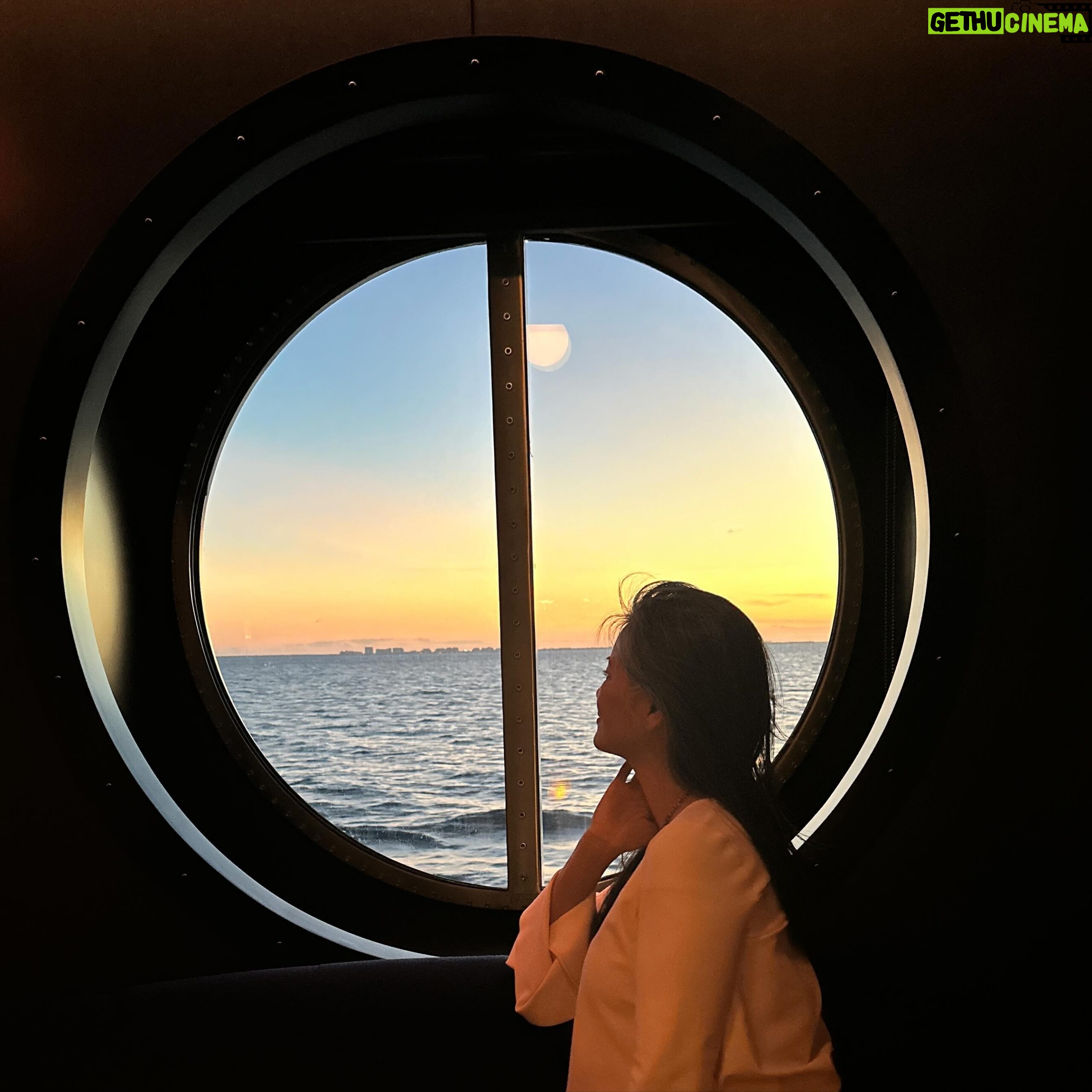 Kelly Hu Instagram - Leaving Miami’s port on board Virgin’s Valiant Lady for a poker cruise with World Poker Tour. @wptatsea @wptglobal