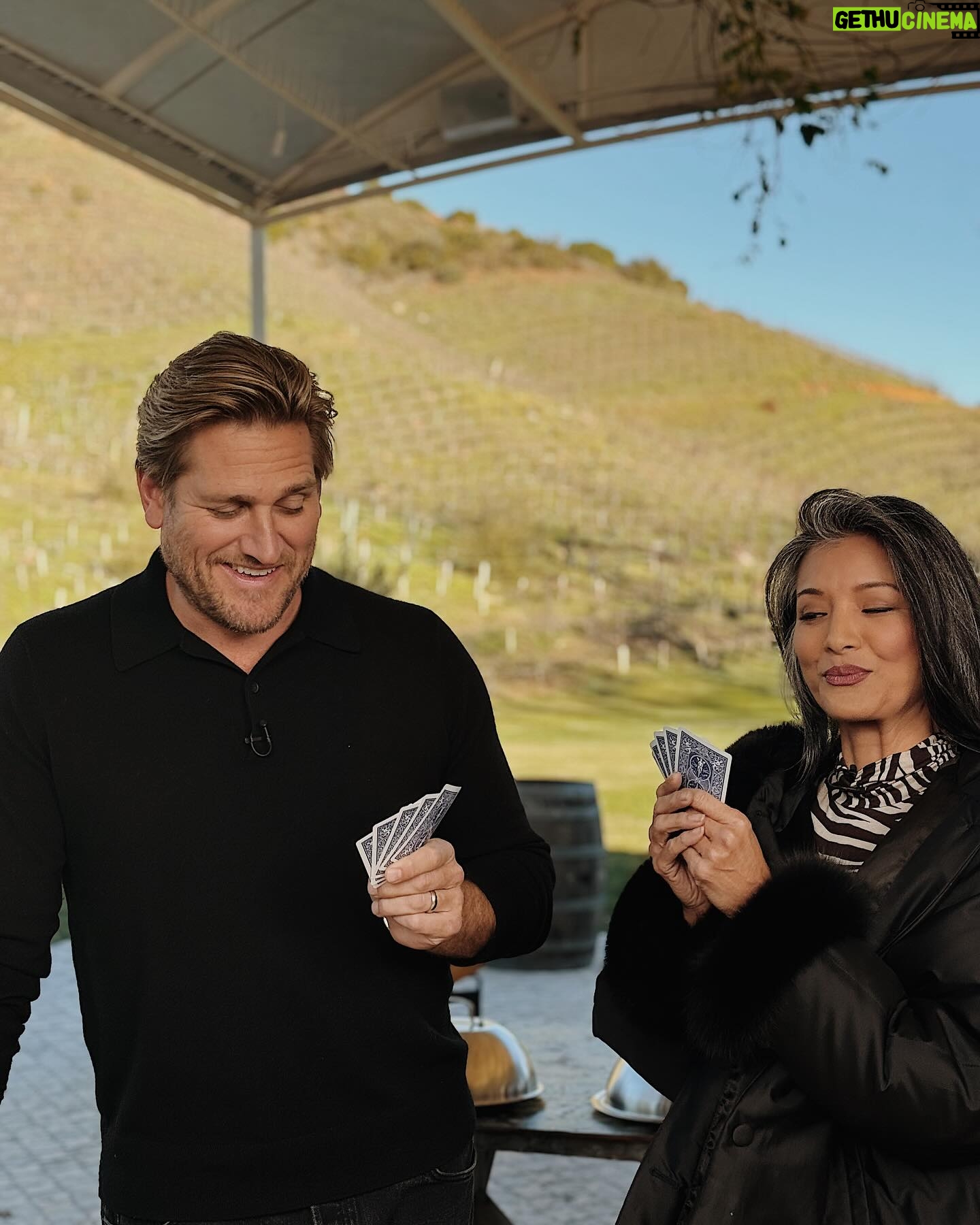 Kelly Hu Instagram - @kellyhu is known for her poker skills. She *tried* to teach me how to put on a good poker face, not sure it worked. Watch and shop #GettingGrilled with @CurtisStone - streaming FREE, only on @QVCHSNPlus! Or listen in each Tuesday wherever you find your podcasts.